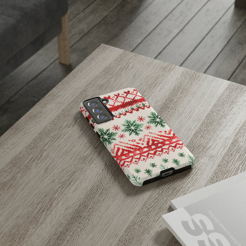 Watercolor Study of Christmas Patterns - Impact Resistant Phone Case